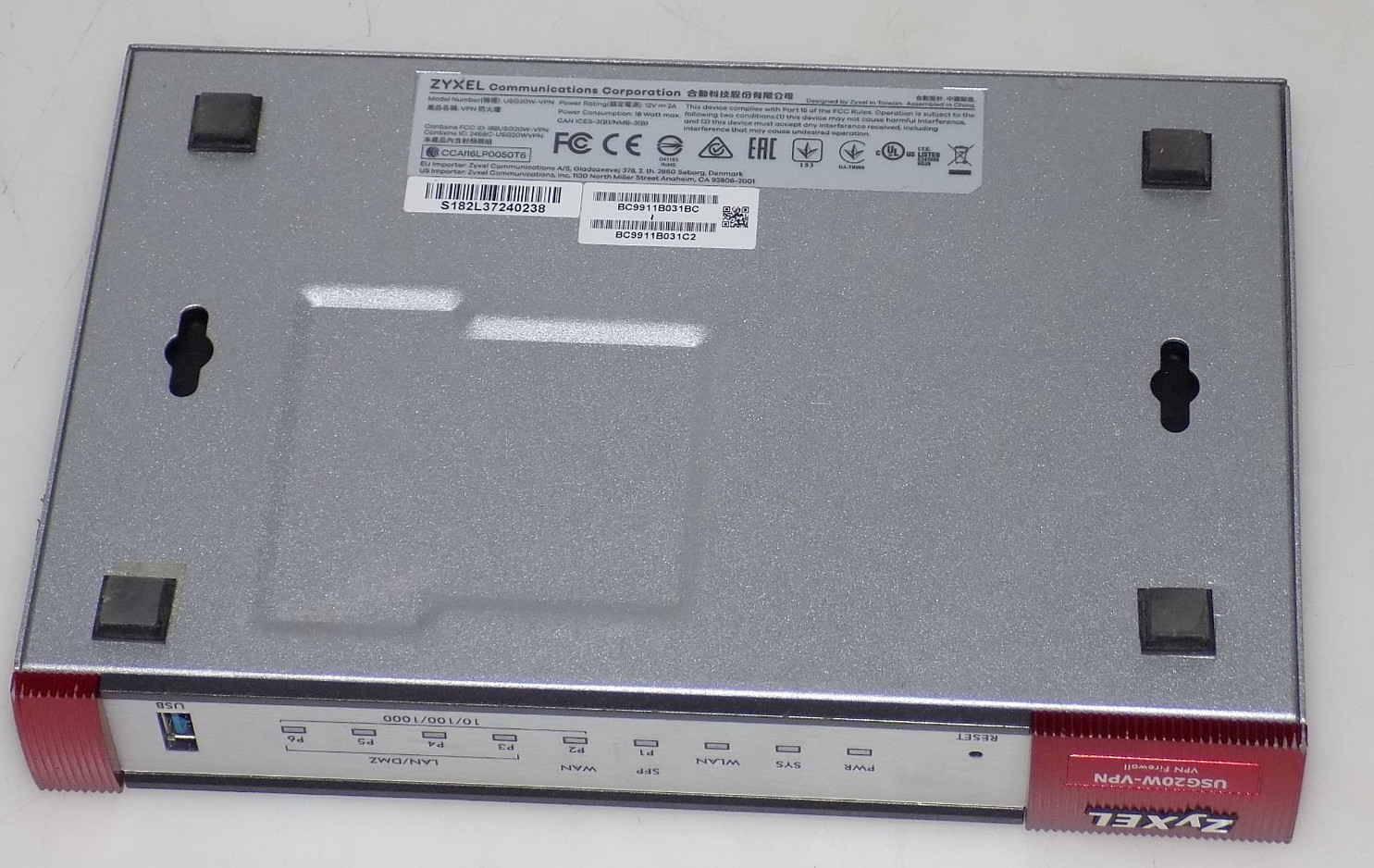 Zyxel USG20-VPN VPN Firewall W/AC-ADAPTER (TESTED/RESET)