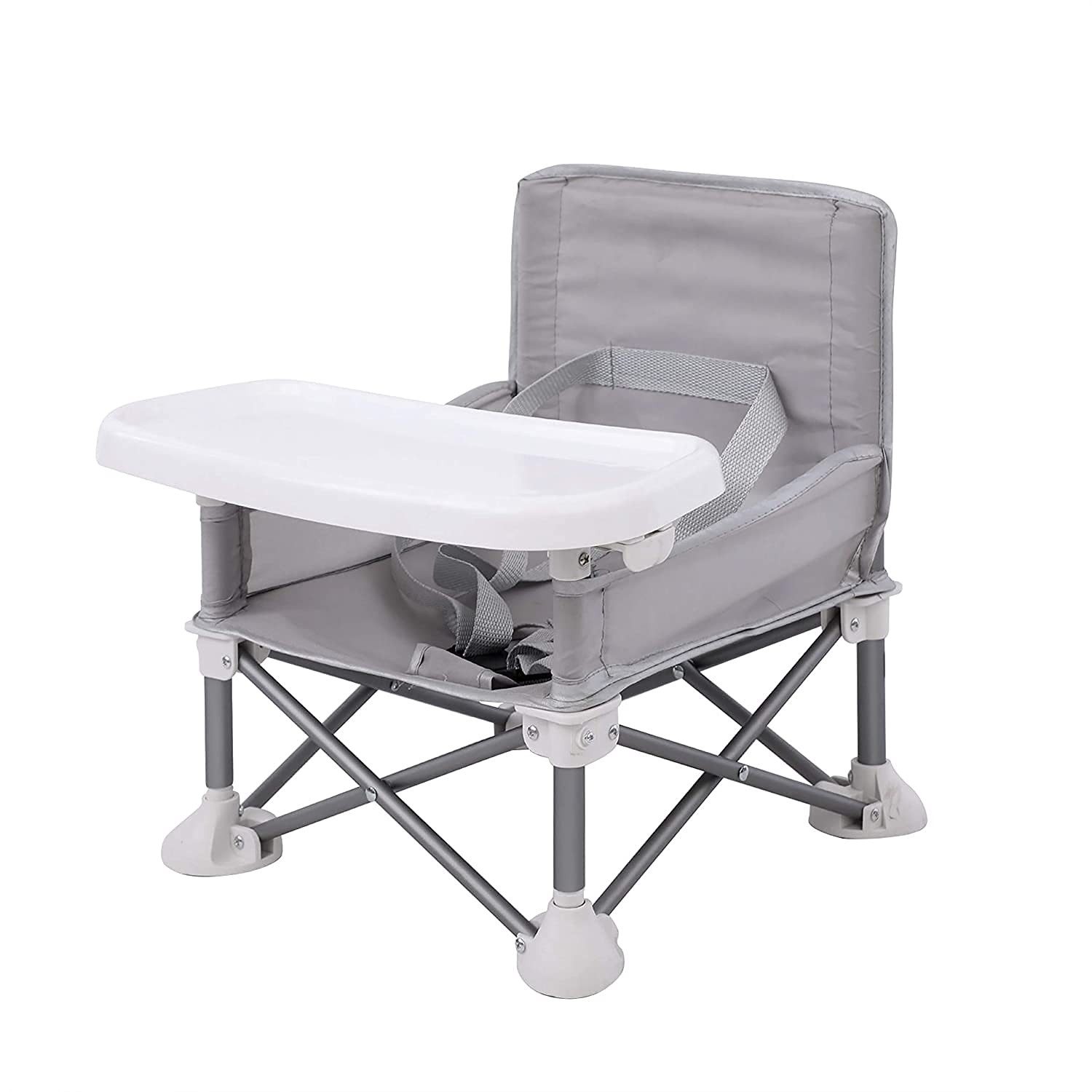 Silla Portatil Bebe para Viaje Plegable Exterior Camping Playa Jardin Gris Kit