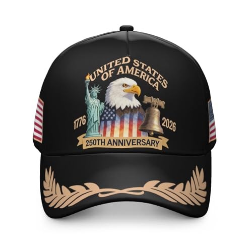 250th Anniversary USA Flag Baseball Cap Cotton Hat
