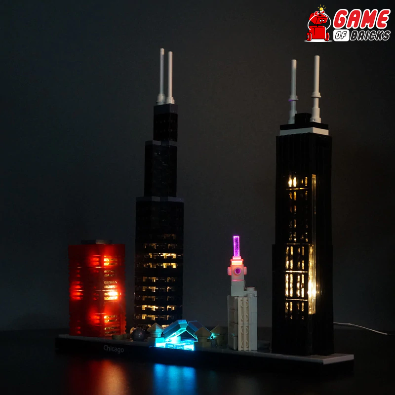 LED Light Kit for Chicago - Compatible with LEGO® 21033 Set