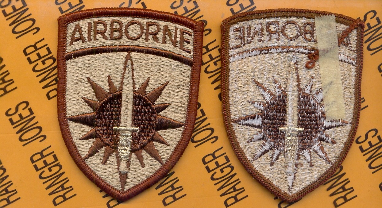 US Army Special Operations Command Pacific Airborne SOCPAC Desert DCU patch m/e