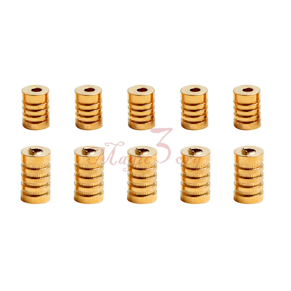 30pcs Brass Lure Bodies Fishing Inline Spinner Making Part Bait Rooster Tail DIY