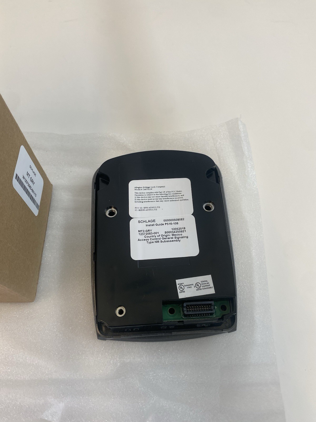 SCHLAGE MT2-GRY CARD READER