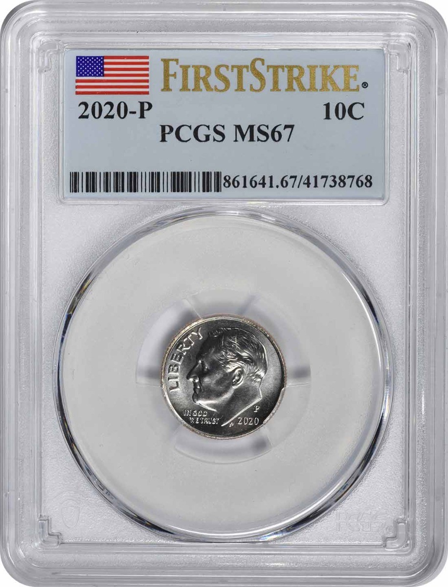 2020-P Roosevelt Dime MS67 First Strike PCGS