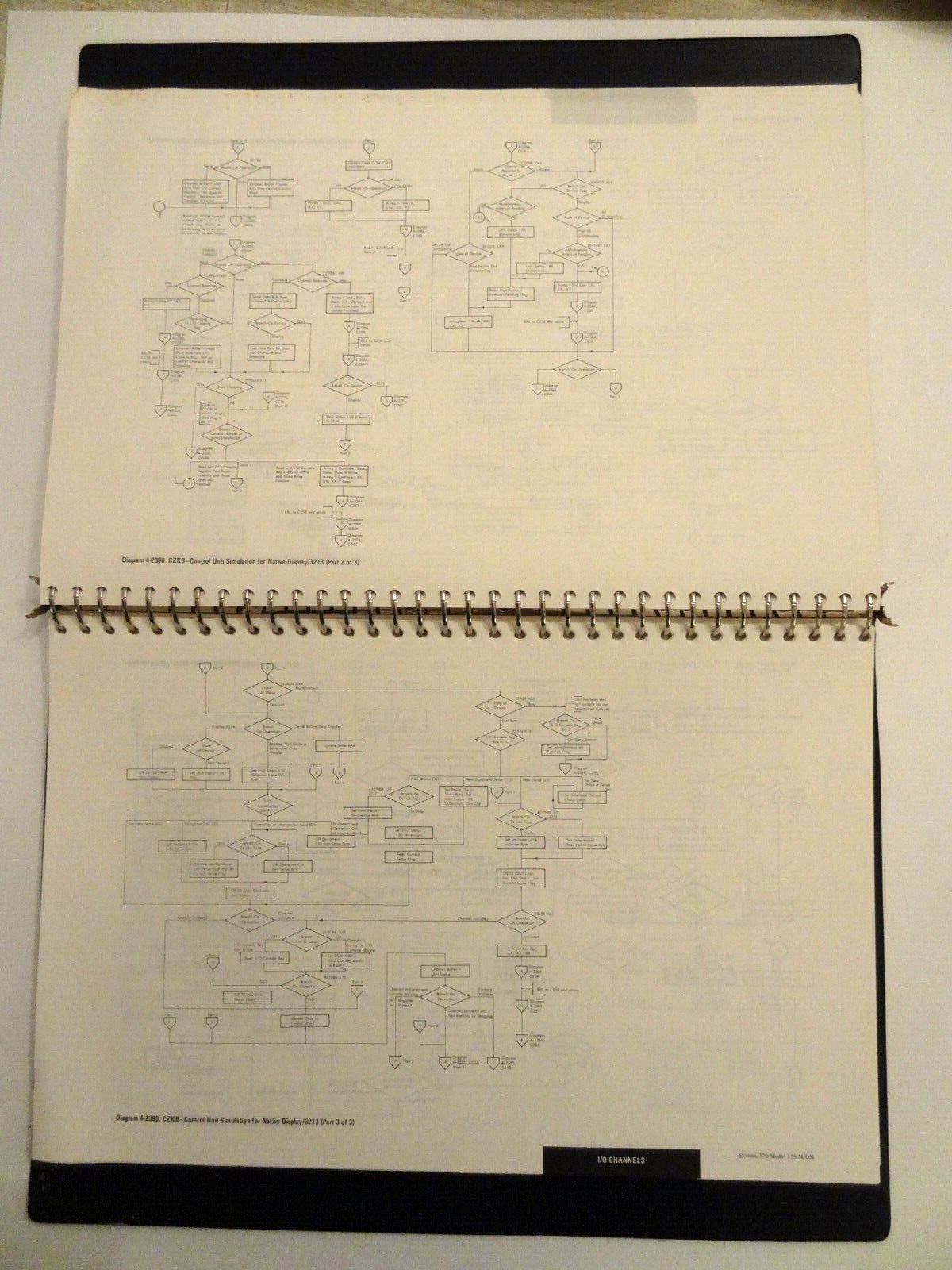 2-Vol Set IBM Field Engineering System/370 Model 158 Maintenance/Diagram Manuals