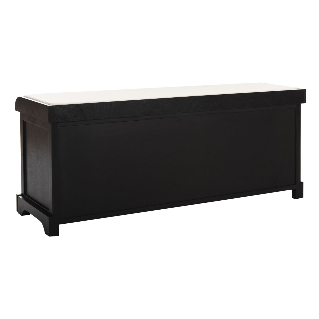 SAFAVIEH Lonan Wicker Storage Bench | Black |