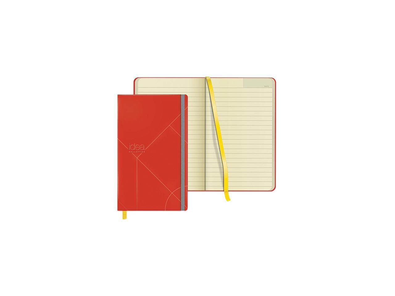 TOPS Idea Collective Medium Hardbound Journal, Wide Rule, Red