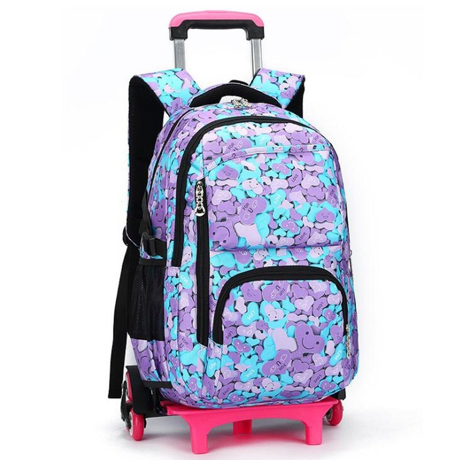 YUB Rolling Backpack On Wheels High-Capacity School Bag Backpacks for Student...