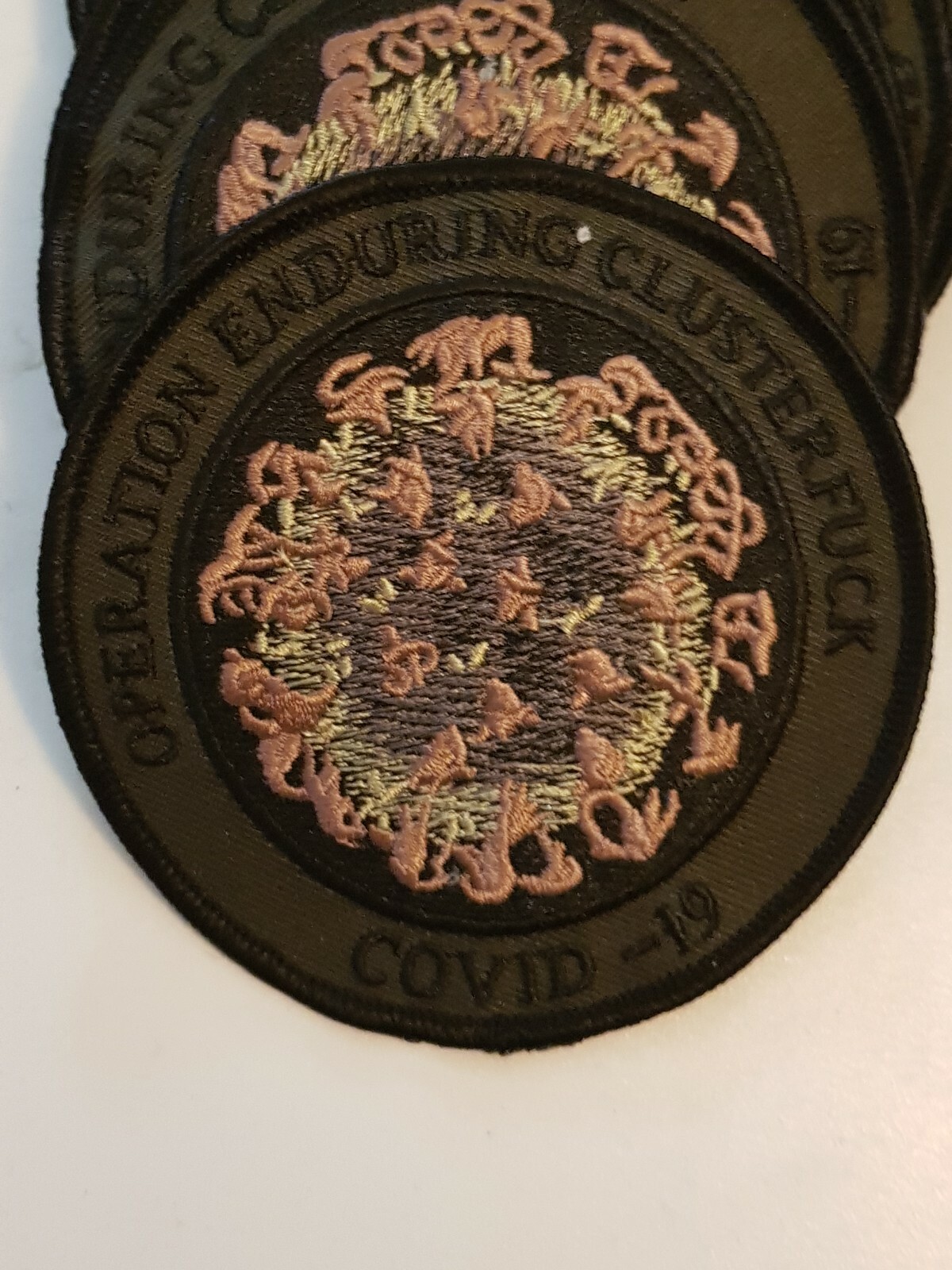 BIKER FUNNY PATCH " OPERATION CLUSTERF**K" 3.5 INCH NEW NICE