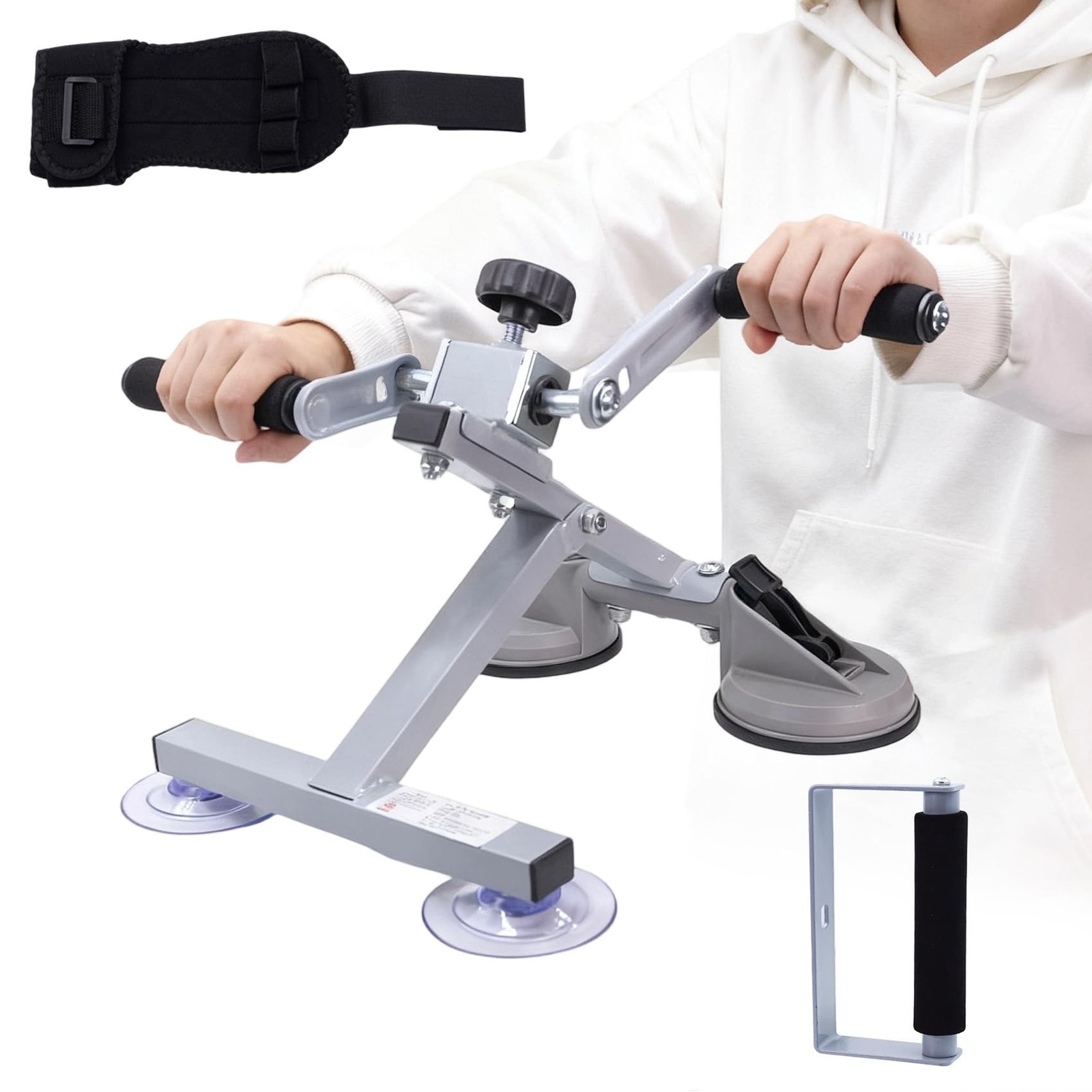 Arm Bike for Physical Therapy Table Top, Hand Bike Stroke Rehab Equipment, Po...