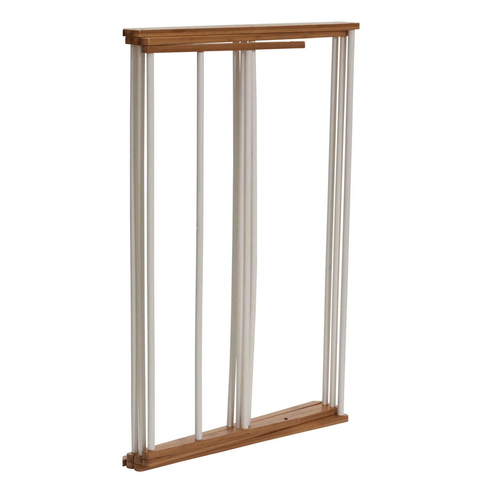 Bamboo Folding Clothes Drying Rack | White Finish, 11 Dowels & Flat Drying Sh...