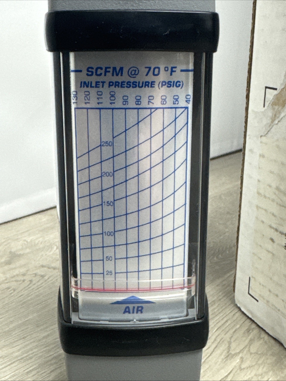 HEDLAND H791A-250 Flowmeter Variable Area Flow Meter Air Compressed Gas