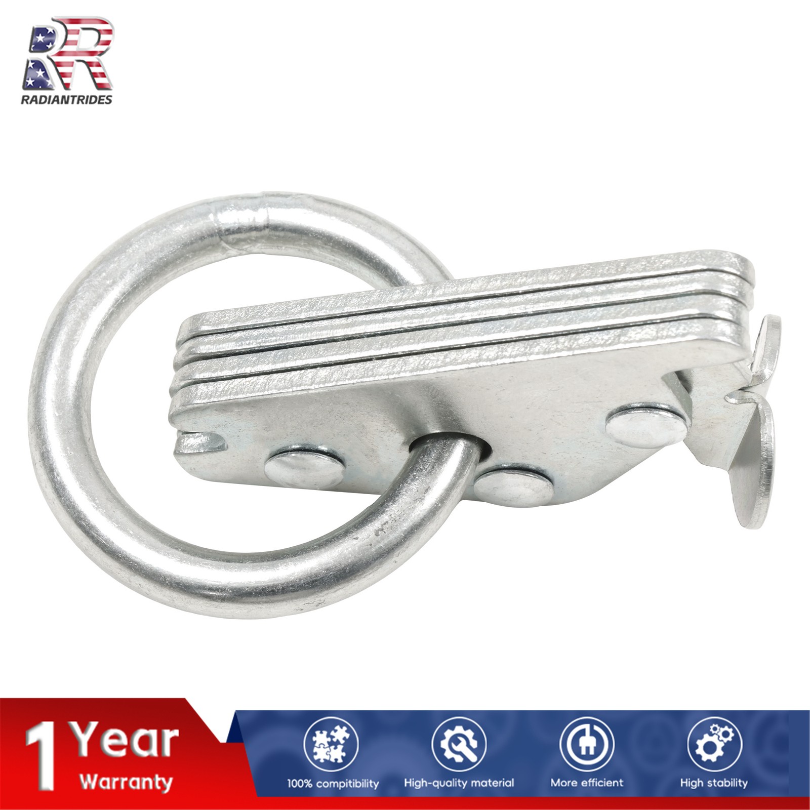 32 Piece 5' Galvanized E Track Rail Set Silver Finish Fit For Enclosed Trailers