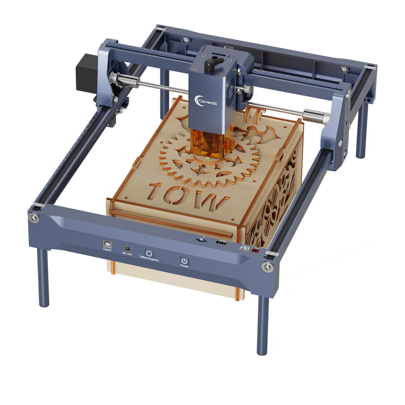 Carverall K15PRO 10W Laser Engraver Machine for Wood Leather Acrylic DIY Gifts
