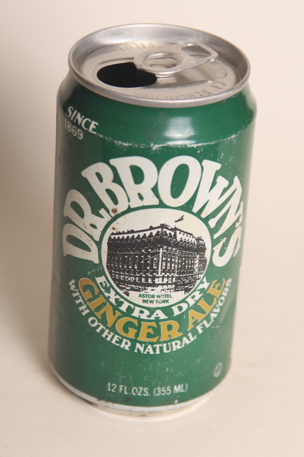 Dr. Brown's Ginger Ale soda can - 12oz