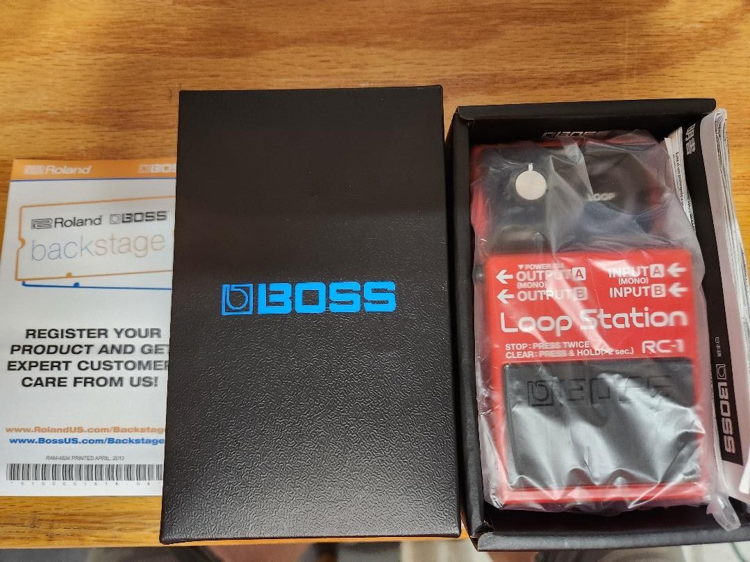 Open Box Boss RC-1 Loop Station Guitar Effects Pedal