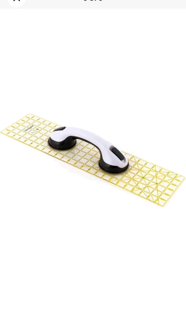 Omnigrid 2229 Ruler Grip Double Suction Cup White USA