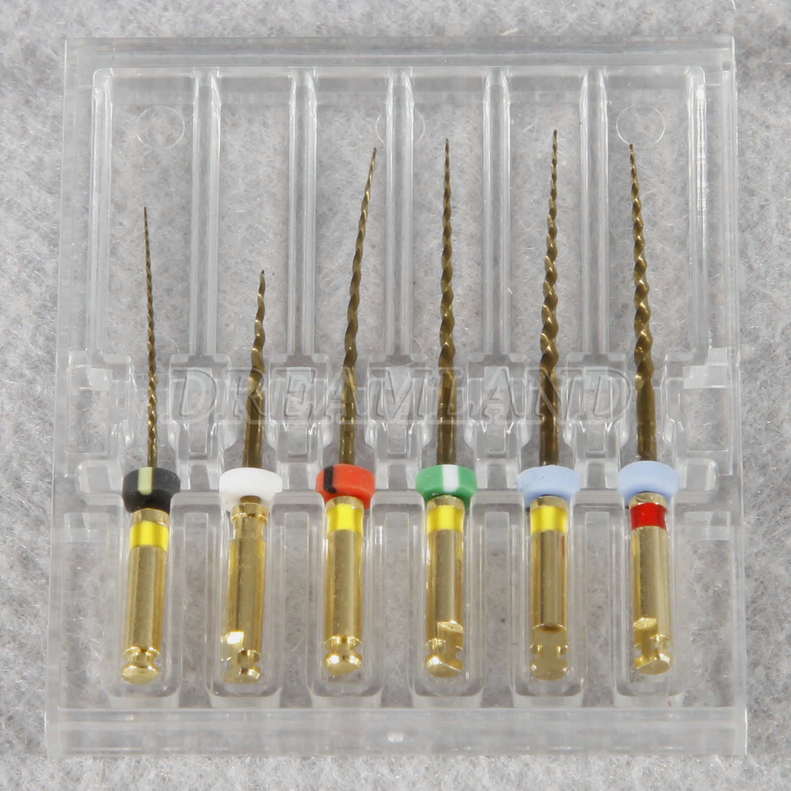 6 pcs/1 box Dental NITI Super Engine Rotary Heat Activation Canal Root Files Tip