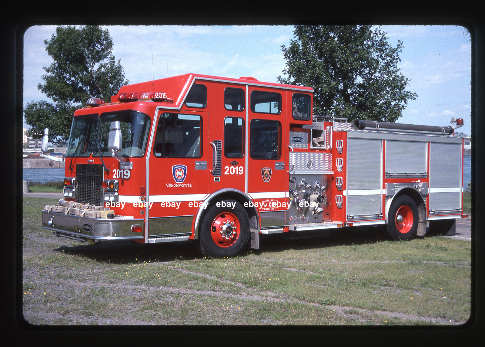 Montreal Quebec P2019 Spartan Superior pumper Fire Apparatus Slide