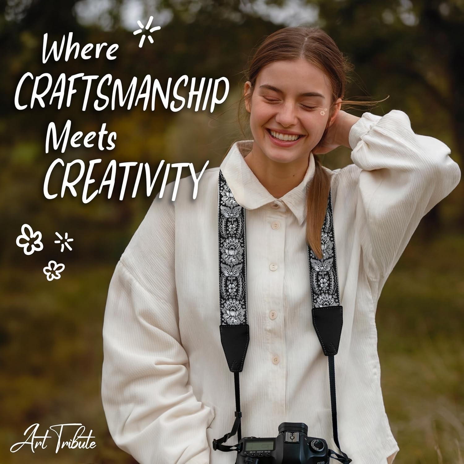 Personalized Vintage Camera Strap - Universal Fit for DSLR & Mirrorless Cameras