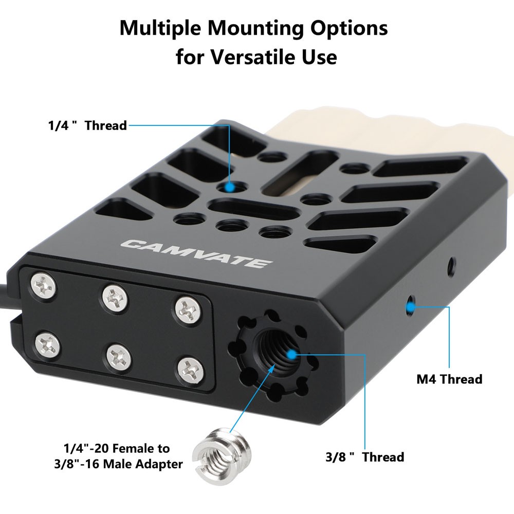 CAMVATE SSD Holder with Straight USB-C Cablefor Samsung T7 Shield