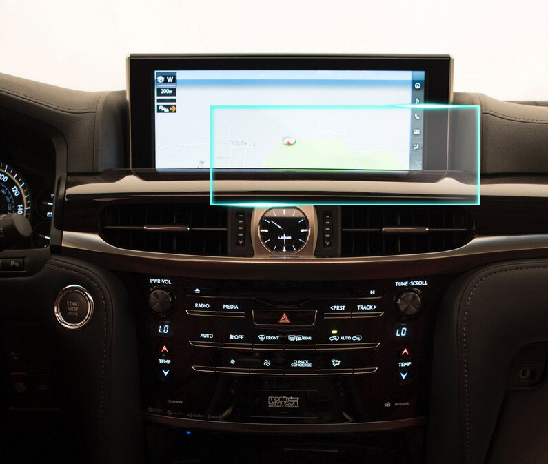 Crystal Clear Screen Protector for 2015 Lexus LX570 Vehicle Navigation