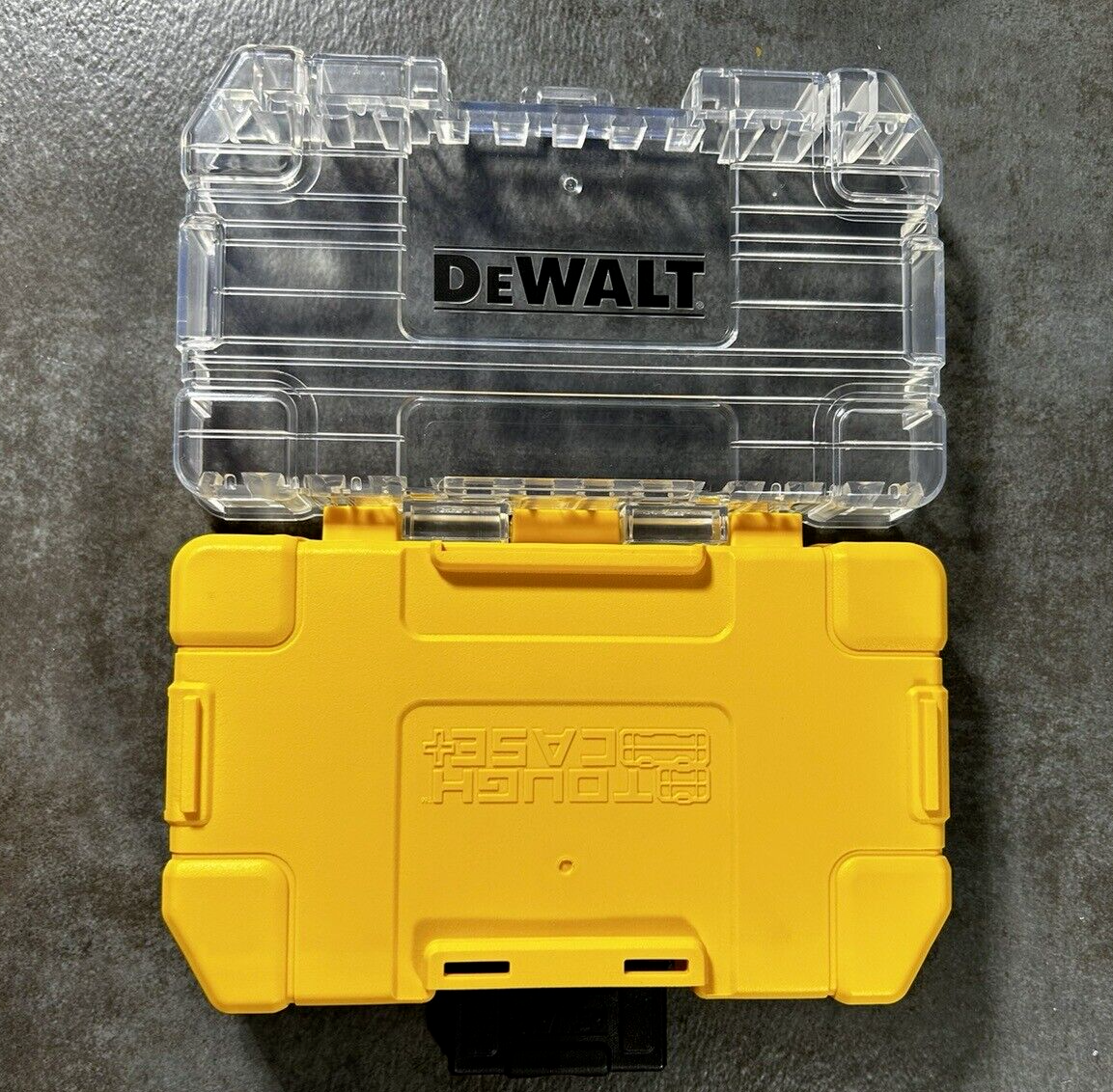 2 DEWALT Tough Case Drill Bit Tip Storage Organizer STACKABLE INTERLOCKING