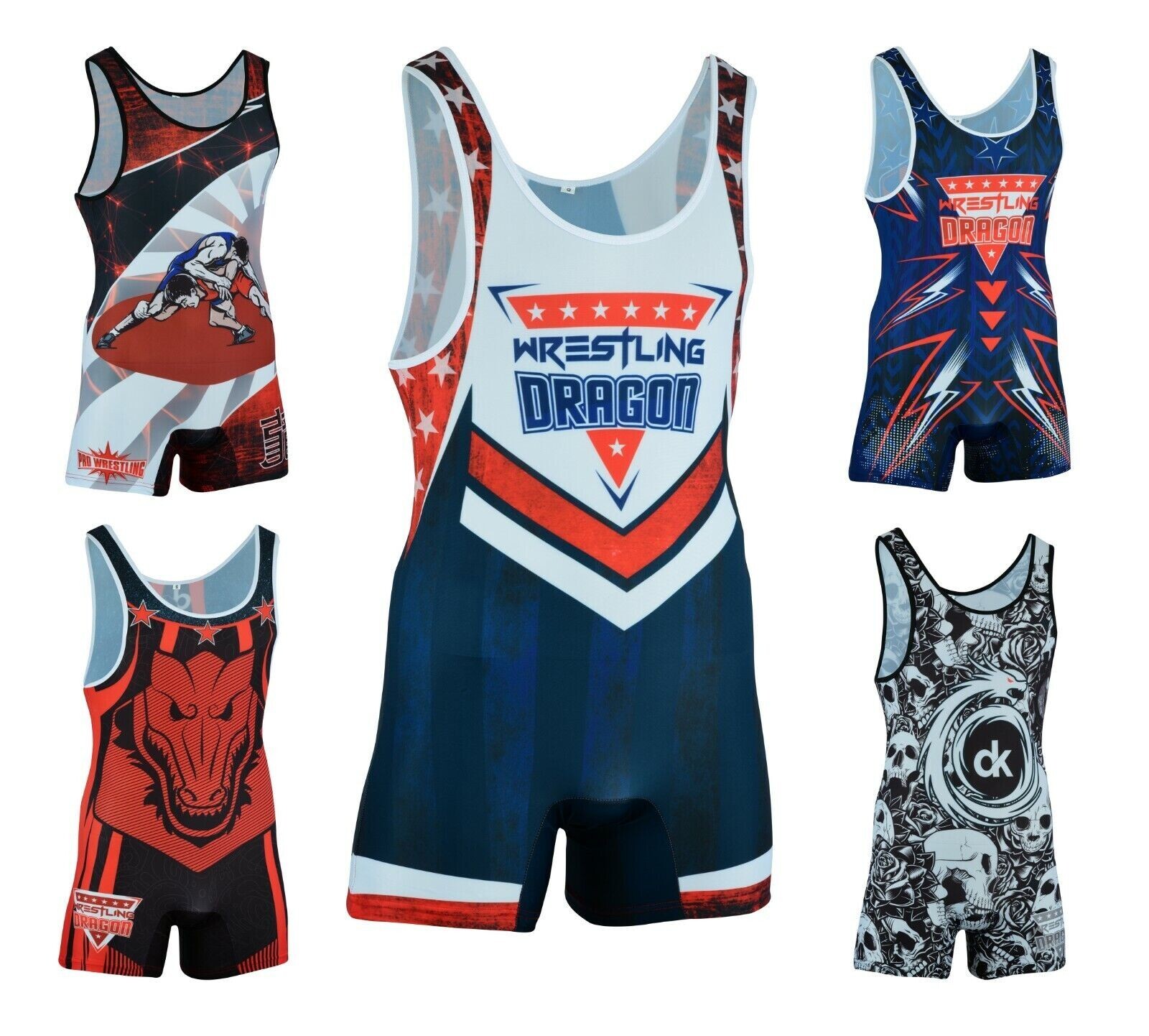 Dragon Men's & Adult Wrestling Singlet Suit Body wear Uniform singlets