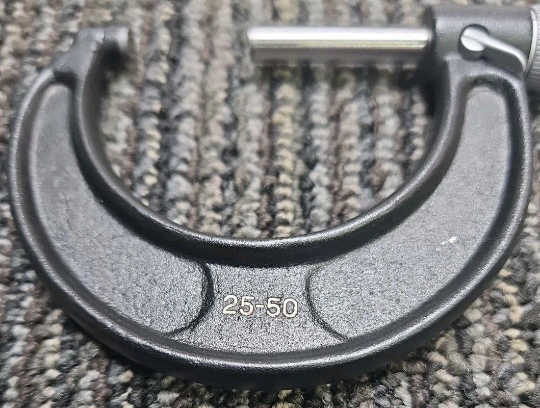 Brown & Sharpe No. 0-45 No. Kingstown RI, USA Micrometer - 25-50 with Hard Case