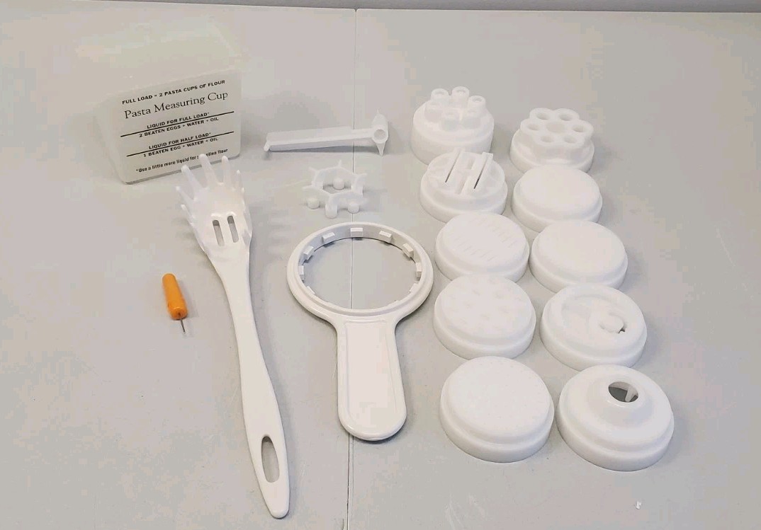 Popeil's Automatic Pasta Maker Machine Model P400 Dies Accessory Lot Replacement
