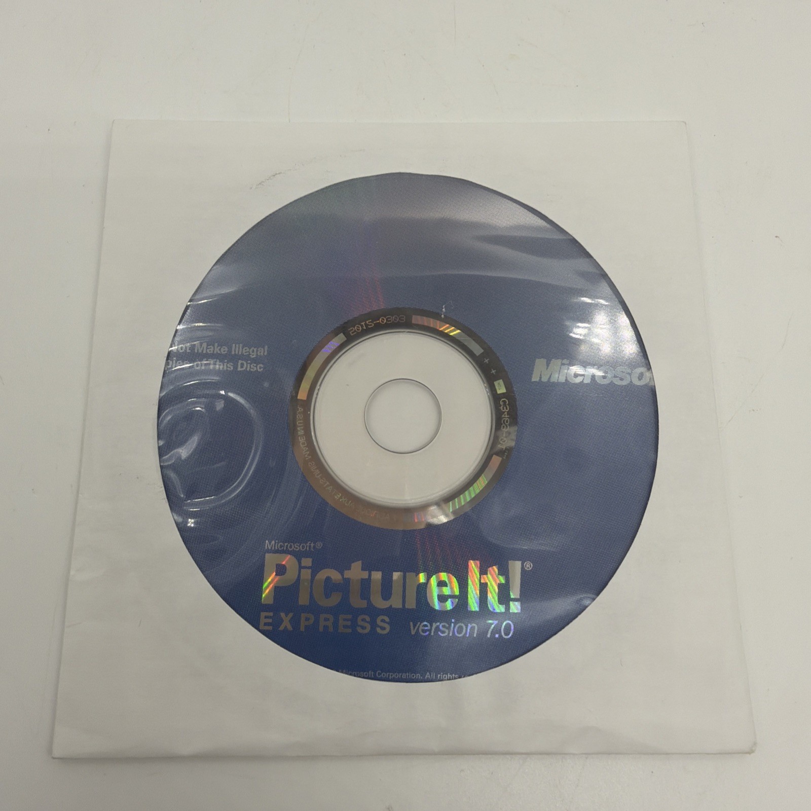 Microsoft Picture It! EXPRESS Version 7.0 Software CD Only