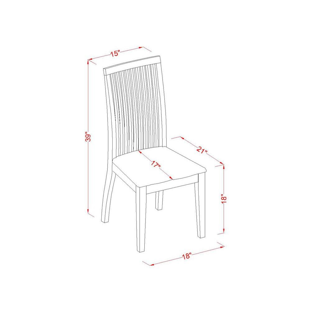 5 Piece Kitchen Table & Chairs Set Includes a Rectangle Dining Room Table