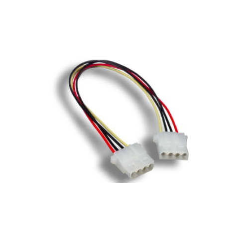 12 inch 12" Molex 5.25 Female to Molex 5.25 Female Power Extension Cable