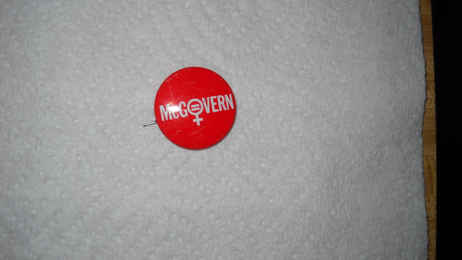 McGovern -Equality for Women Pinback- 1.125"pin a
