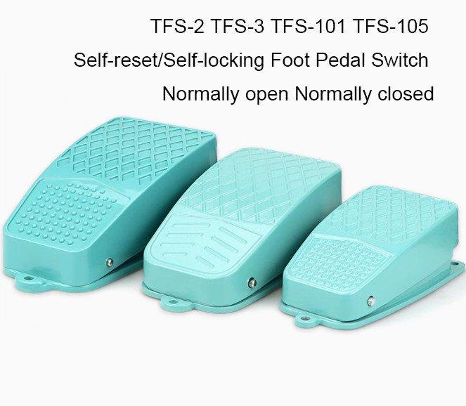 TFS-2 TFS-3 TFS-101 TFS-105 Self-reset/Self-locking Foot Pedal Switch NO NC