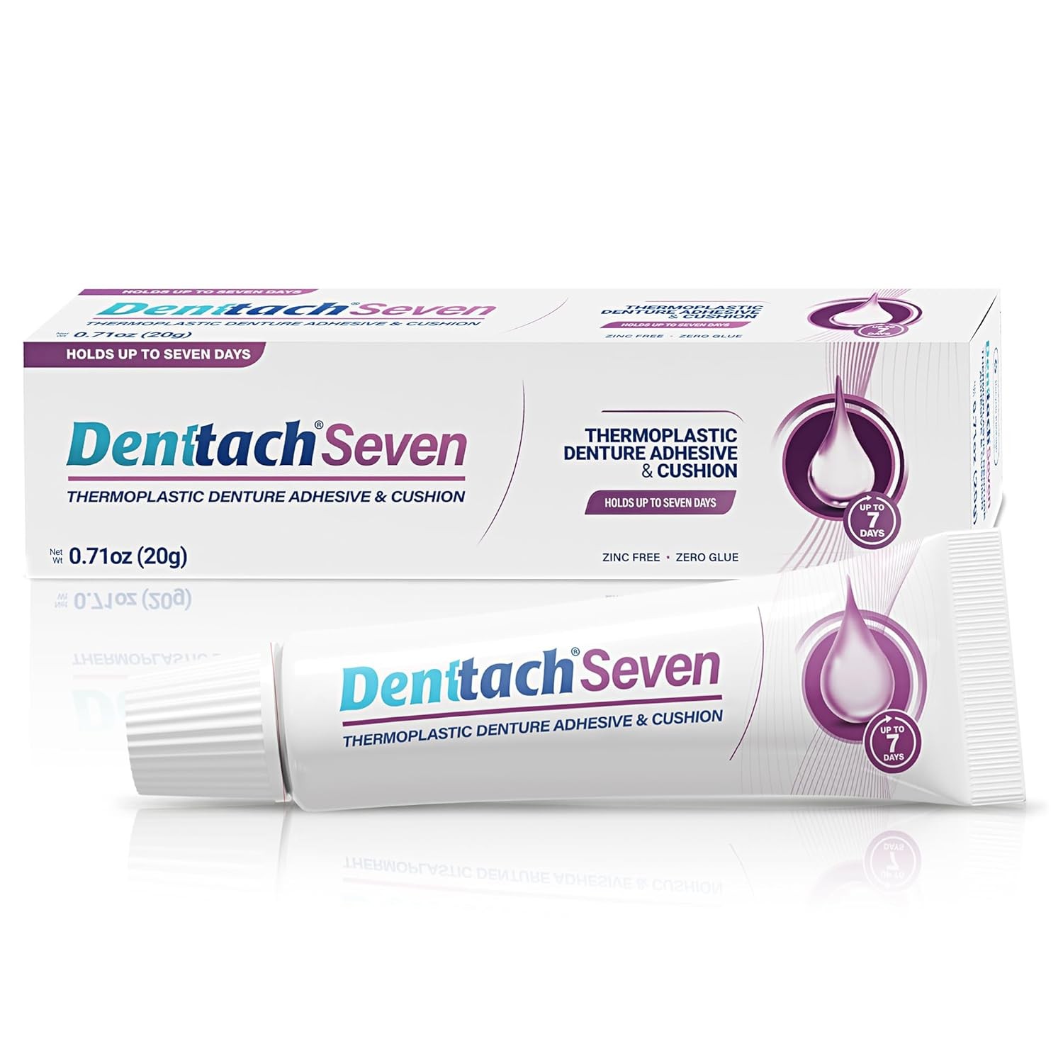 Denttach Seven Denture Adhesive, Thermoplastic Cushion,...