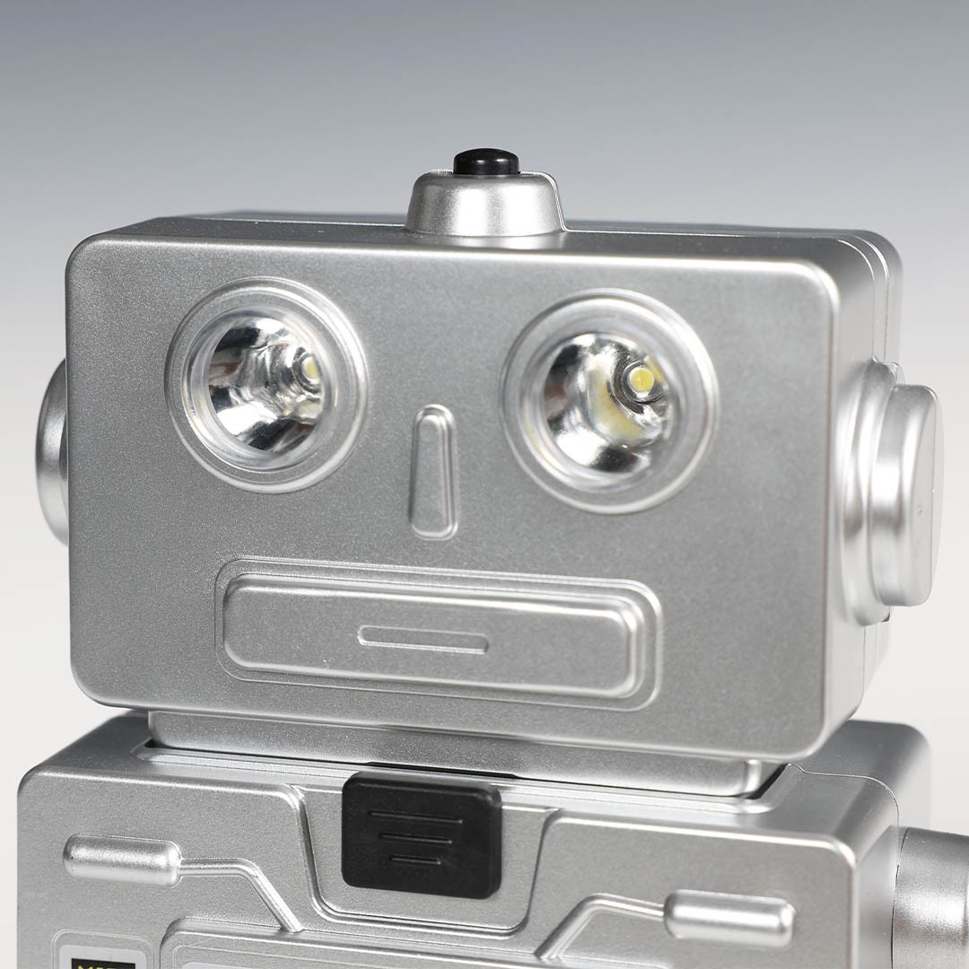 DULTON Tool Kit Robot Silver Mini DIY Tool Set Screwdriver LED Light Japan