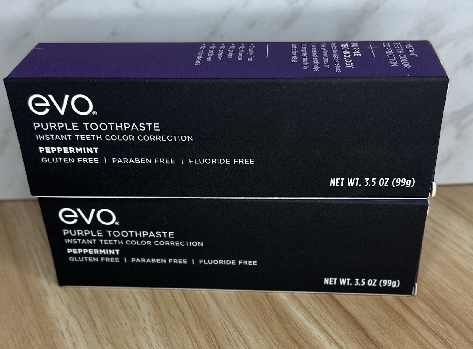 Evo Purple Whitening Toothpaste Set Of 2 FREE SHIPPING