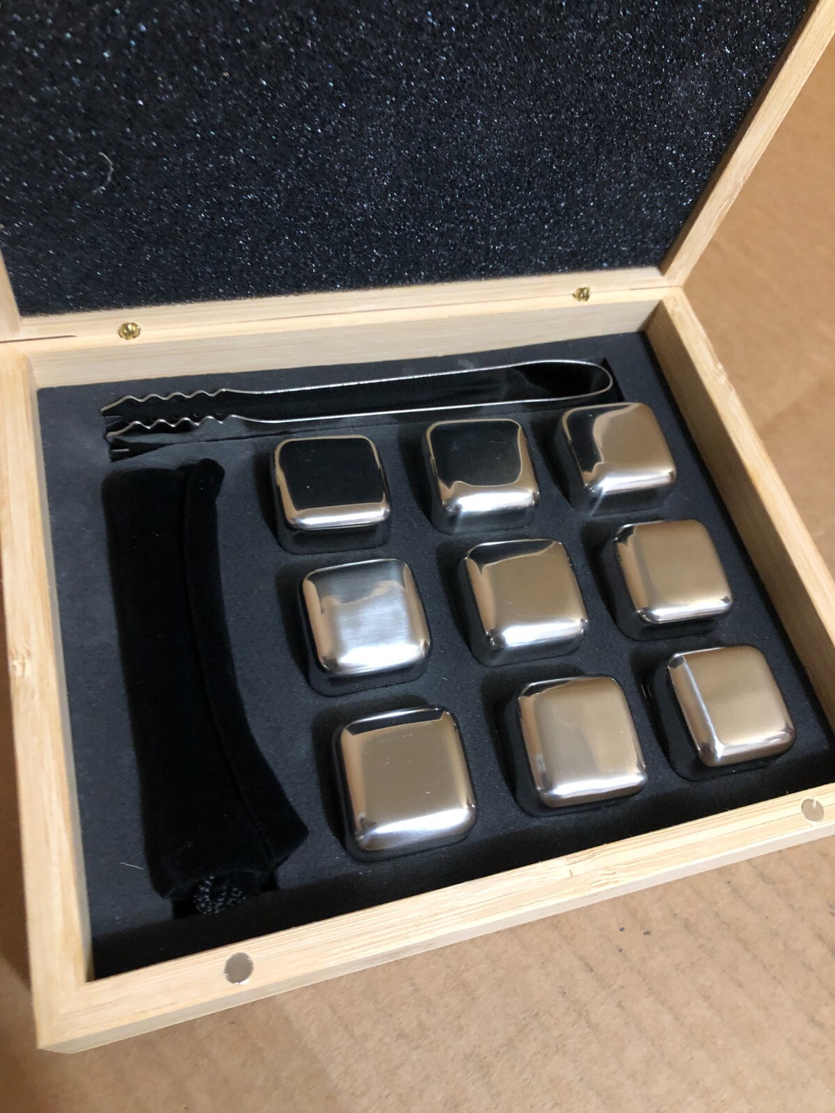 Kenny Loggins Set of 9 Stainless Steel Whiskey Stones w/ Tongs