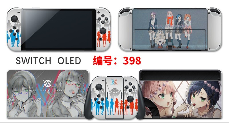 Vinyl Decal Skin Sticker Protector for Nintendo Switch OLED Anime Girl #398