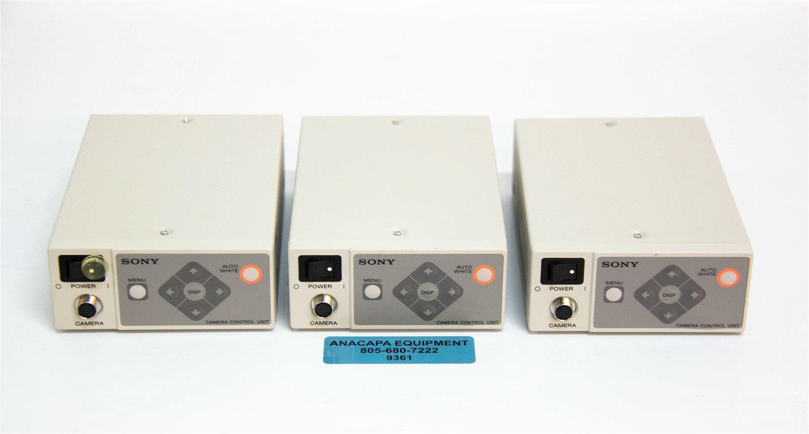 Sony Unit DXC-LS1 CCD Color Video Camera DC 12V Control Unit Lot of 3 used 9361K