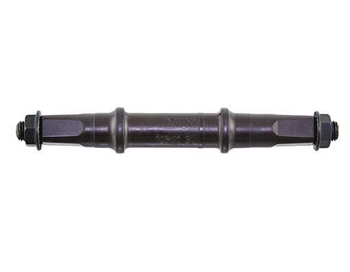 bike Cotterless B.B. Axle Bottom Bracket Axle Square Nut Style 127.5mm Black.