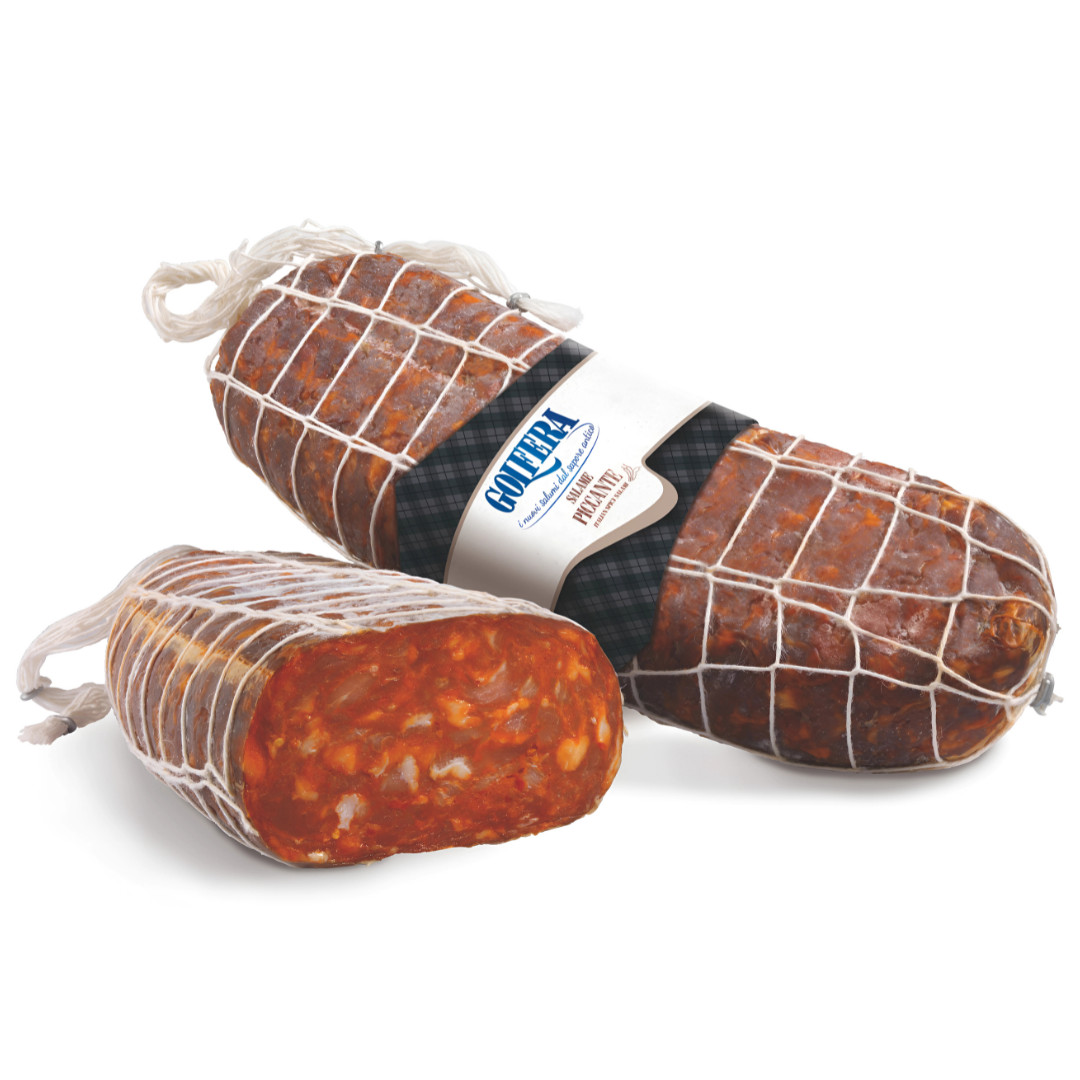 Golfera Spianata Calabra - Italian Spicy Salami 6lb (2.7kg) | Dry Cured Pork