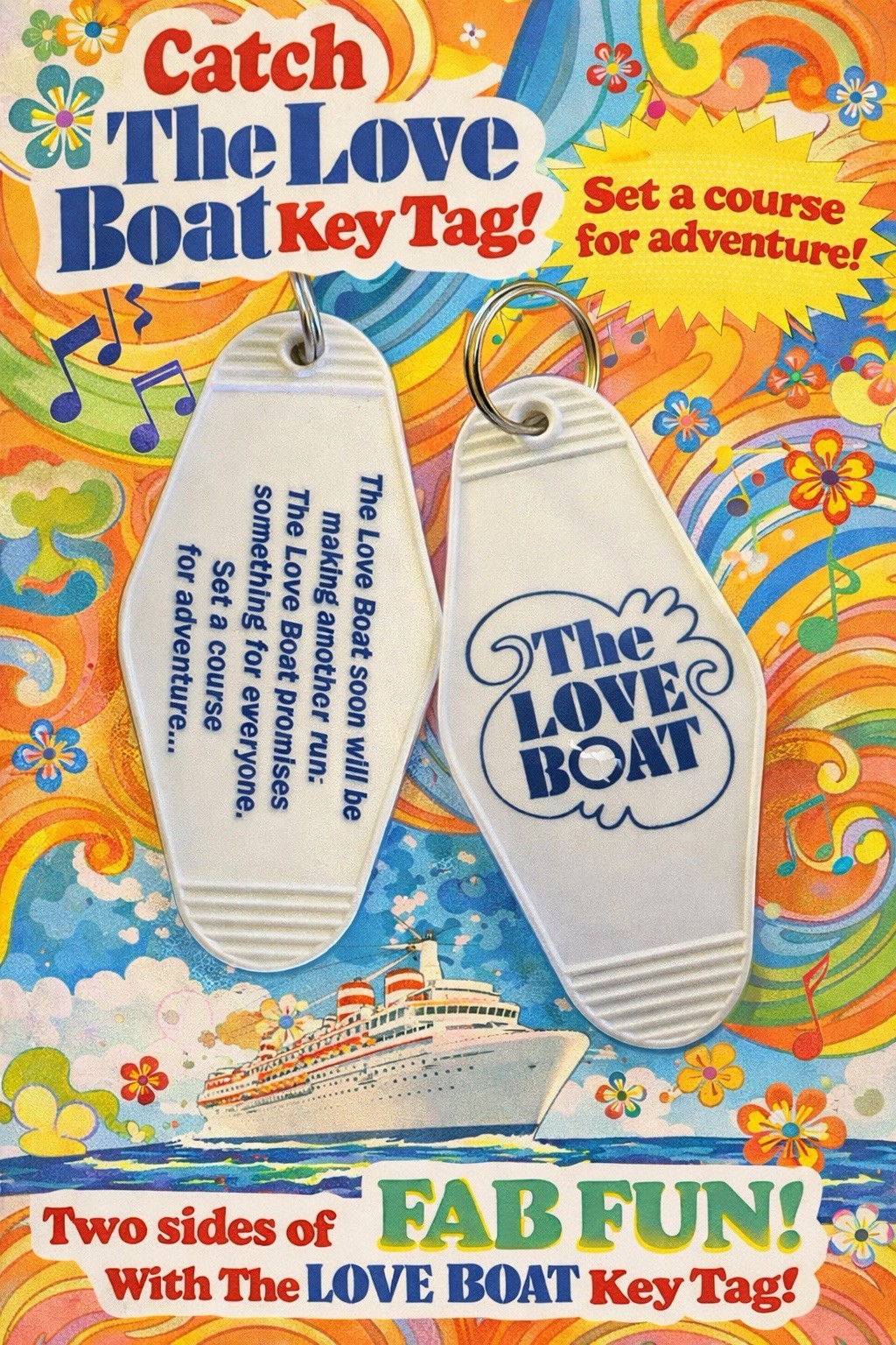 LOVE BOAT Inspired Keytag
