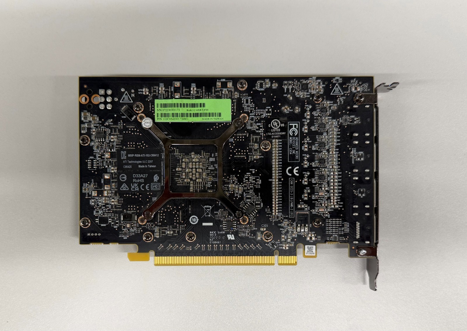 MXRT-6700 BARCO AMD FIREPRO W7100 8GB GDDR5 GPU GRAPHICS CARD
