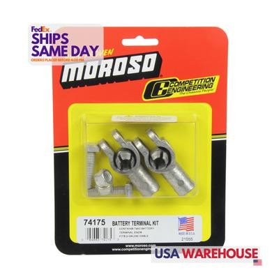 Moroso 74175, 2 Pack Tin Brass Battery Post Terminals Performance Racing Parts