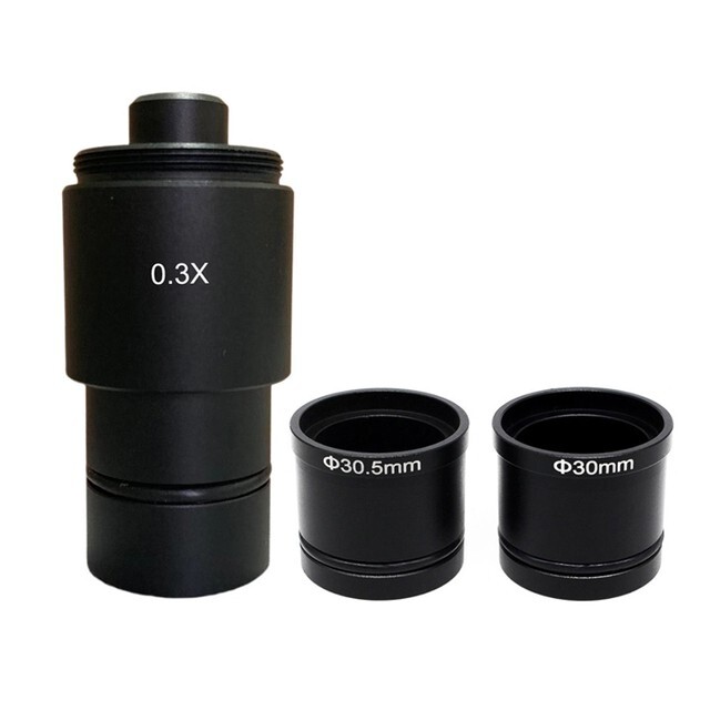 0.3X Microscope Camera Adapter Lens for Biological Stereo Microscope CCD Camera