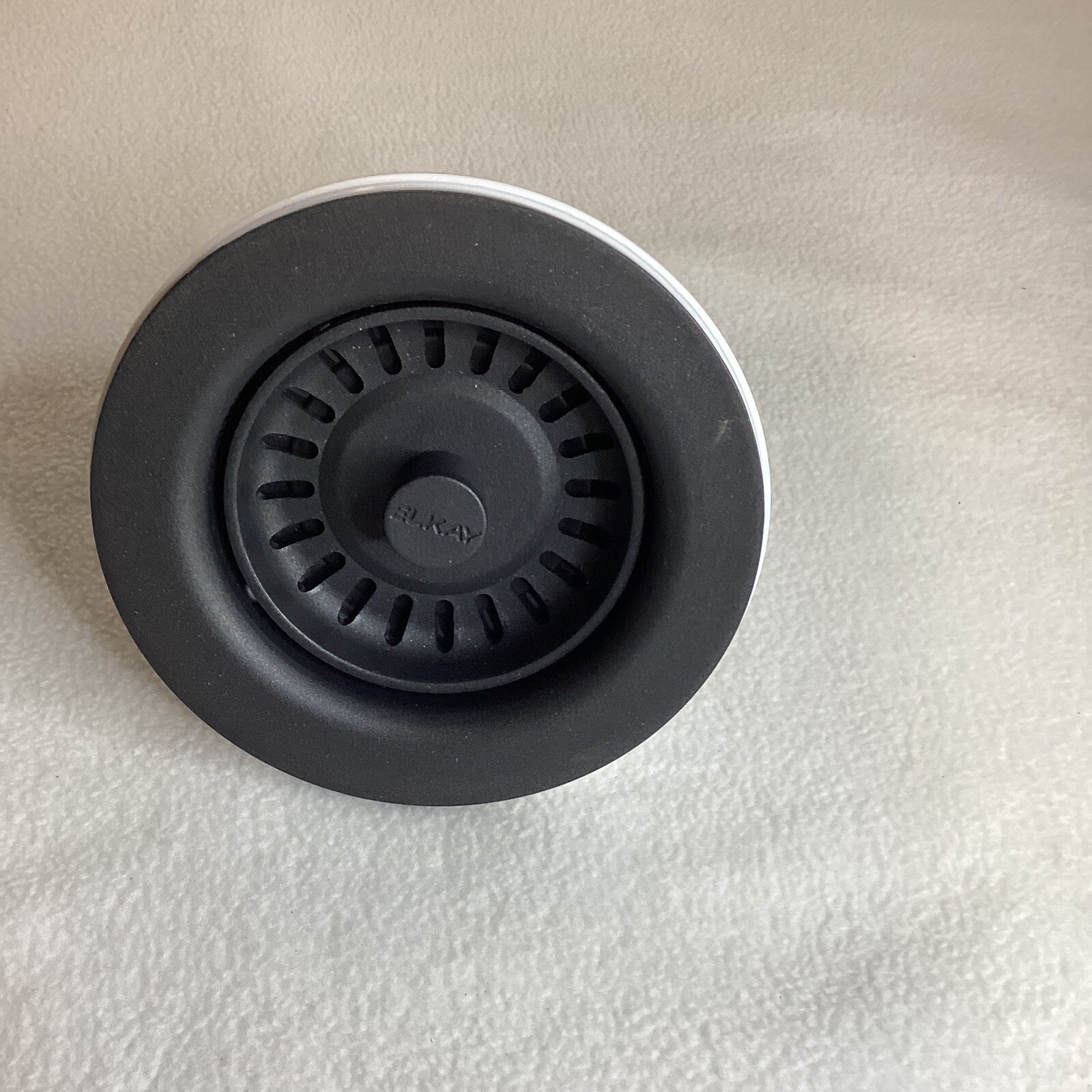 Elkay Polymer Drain Fitting with Removable Basket Strainer and Rubber