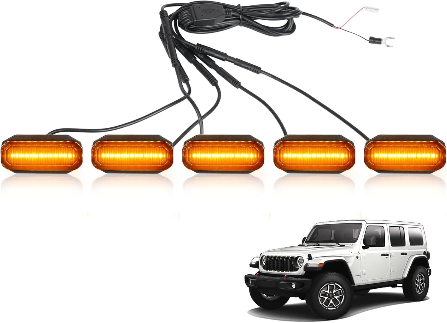 LED Grill Lights for Jeep Wrangler JL 2024 2025 Grille Lights JL Accessories