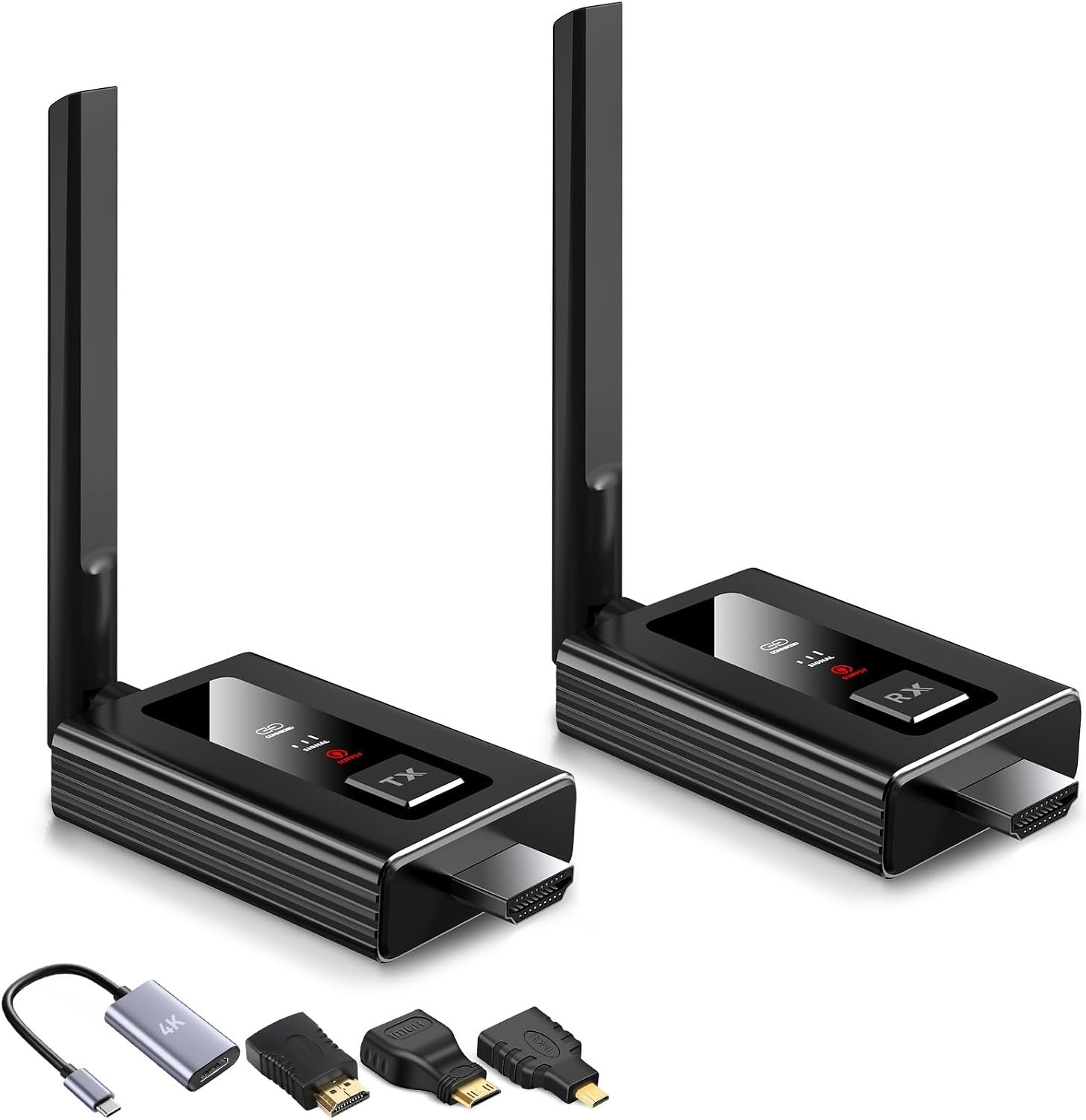 Wireless HDMI Transmitter and Receiver, Upgraded Range 165FT/50M, T01-05